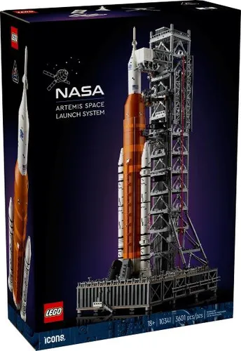 LEGO Icons NASA Artemis Startrampe - Bauset für Erwachsene, 3.601 Teile, spektakuläres Raumfahrt-Modell für Wohnzimmer oder Büro
