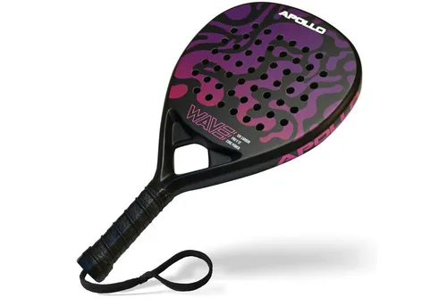 Apollo Tennisschläger Carbon Padelschläger für Anfänger & Fortgeschrittene - Hochwertiger Padelschläger aus 12K Carbon, ideal für Damen und Herren. Leicht und stabil, ausgestattet mit rutschfestem Griffband für optimalen Halt. Inklusive praktischer Tasche.