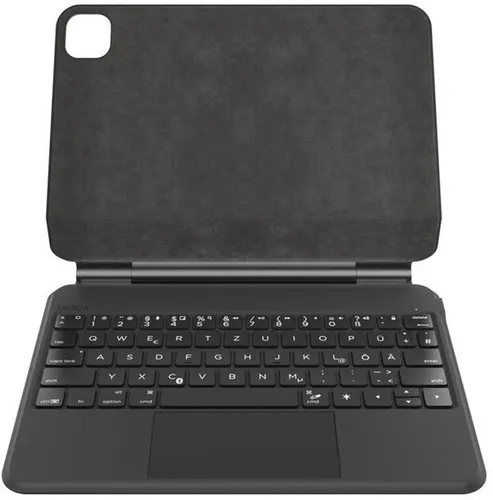 Belkin Pro Tastatur mit Hülle für iPad Pro 11" M4 schwarz - Tastatur mit Schutzhülle aus Polycarbonat für iPad Pro 11 Zoll M4 (2024), bietet Stoßschutz und integrierten Ständer für bequemes Arbeiten.