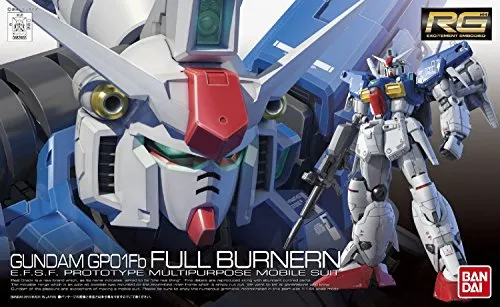 Bandai Model Kit Gunpla RG RX-78 GP01-FB Full Burner 1/144 - Gundam Franchise, detailgetreuer Modellbausatz im Maßstab 1/144, ideal für Sammler und Hobbyisten.