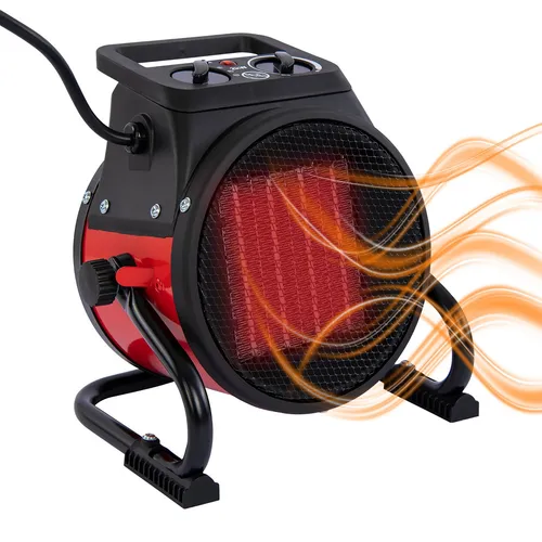 Grafner Keramik Heizlüfter 3000 Watt - Effizienter Turbo Heizer mit Thermostat - Heizstrahler mit 3000 Watt Leistung, selbstregulierendem Thermostat und PTC Keramikheizelement für schnelle, sichere Wärme – ideal für Allergiker und große Räume.