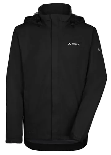 VAUDE Herren Mens Escape Bike Light Jacket, Schwarz, L EU - Leichte und atmungsaktive Fahrradjacke - Velojacke mit Reflektoren für optimale Sichtbarkeit, wasserdicht und ideal für wechselhaftes Wetter. Perfekt für Radfahrer und Outdoor-Enthusiasten.