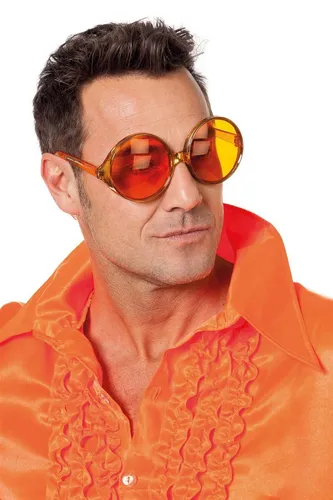 Schlagerbrille XL orange