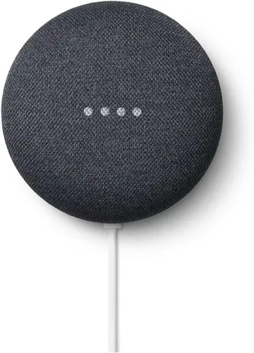 Google Nest Mini 2. Generation - Anthrazit, Smart Home Sprachassistent - Smart Speaker mit Google Assistant, kompaktes Design und hervorragender Klang für ein intelligentes Zuhause.