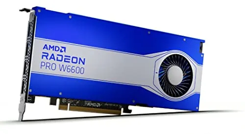 AMD Radeon Pro W6600 - Leistungsstarke Grafikkarte - Grafikkarten mit 8 GB GDDR6, ideal für kreative Profis und anspruchsvolle Anwendungen, unterstützt PCIe 4.0 für blitzschnelle Datenübertragungen.