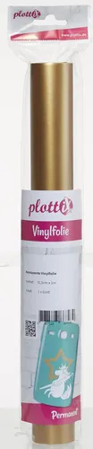 plottiX Vinylfolie permanent gold 31,5 cm x 1,0 m, 1 Rolle