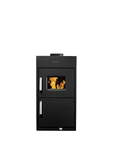 Buderus Logaflame HLS117 - Festbrennstoff-Heizeinsatz mit 8 kW, effiziente Installation und hoher Wirkungsgrad von bis zu 84 %