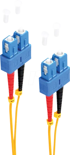 SHVP BS77822 - LWL Patchkabel, Duplex, SC / SC, 9/125µ, OS1 / OS2, gelb, 1 m