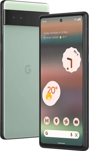Google Pixel 6a 5G 128GB Sage (Green) - Handy mit 5G-Konnektivität und Dual-Rückkamera für beeindruckende Fotos, ideal für Technikliebhaber und Fotografie-Enthusiasten.
