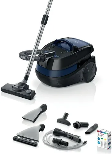 Bosch Serie 4 BWD41700 Zylinder-Vakuum - Bodenstaubsauger mit 1700 W Leistung, ideal für Trocken- und Nassreinigung. Kombinierter Staubbehälter mit 3,5 l und 9 m Betriebsradius für vielseitige Anwendungen.