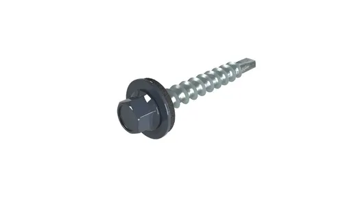 Weckman Spenglerschraube 4,8 x 60 mm - 100 Stück in Anthrazit - Hochwertige Spenglerschraube aus Metall, ideal für verschiedene Anwendungen. Robust, langlebig und mit Sechskantkopf für einfache Handhabung.