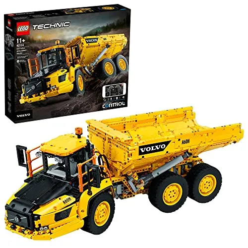 LEGO 42114 Technic Volvo-Dumper (6x6) – Ferngesteuertes Konstruktionsfahrzeug - Bauen und steuern Sie den knickgelenkten Volvo-Dumper A60H mit der LEGO Technic CONTROL+ App. Authentische Details und spannende Herausforderungen sorgen für kreativen Spielspaß ab 11 Jahren.