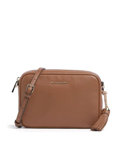 Michael Kors Jet Set Umhängetasche Damen - Braun 32F7GGNM8L-230 - Elegante Michael Kors Jet Set Umhängetasche aus genarbtem Rindsleder, ideal für stilvolle Auftritte und den täglichen Gebrauch.