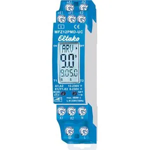 Eltako MFZ12PMD-UC Multifunktions-Zeitrelais - Elektrotechnik - Digital einstellbares Zeitrelais für Lampen bis 400W mit automatischer Lampenerkennung und nur 0,3 Watt Stand-by-Verlust.