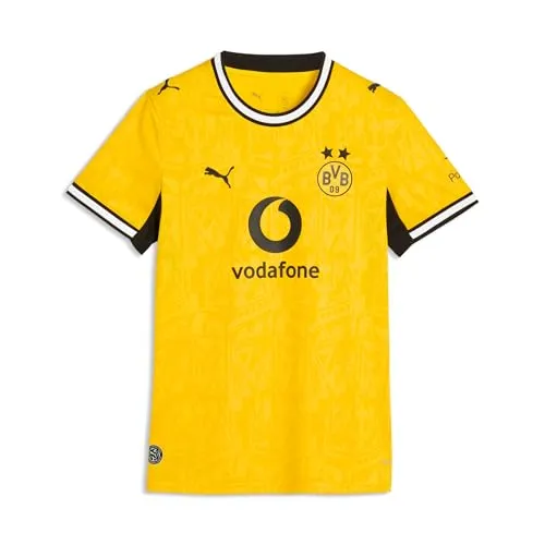 Puma BVB Home Jersey Replica Jr Faster Yellow - Stylisches Kinder-Heimtrikot 26/27 von Puma, inspiriert von Dortmunder Wahrzeichen. Aus 100 % Polyester, mit modernen Akzenten und innovativer dryCELL-Technologie für optimalen Tragekomfort.