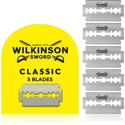 Wilkinson Sword Classic Rasierklingen 5 St. - Nassrasierer, 5 Ersatzklingen für eine perfekte und glatte Rasur, die sanft zur Haut ist und für einen barberähnlichen Schnitt sorgt.