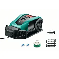 BOSCH Mähroboter Indego 400 - Rasenmäher-Roboter mit 18V Akku für effizientes Mähen, ideal für mittlere Gärten und zeitsparendes Rasenpflege.