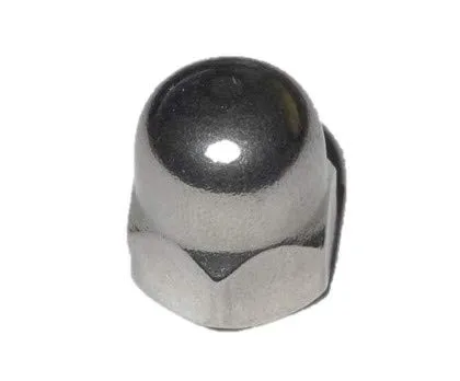 DIN 1587 Hutmuttern M6-10 Stück - A2 Edelstahl - Hohe Form - V2A