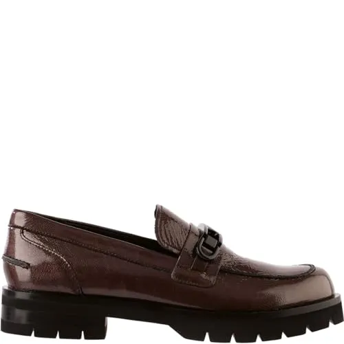 Högl ROBIN Slipper - Eleganter Slipper mit mattschwarzem Schmuckelement und Glanzeffekt, rutschfester Sohle für besten Komfort. Ideal für Business-Looks und lässige Anlässe.
