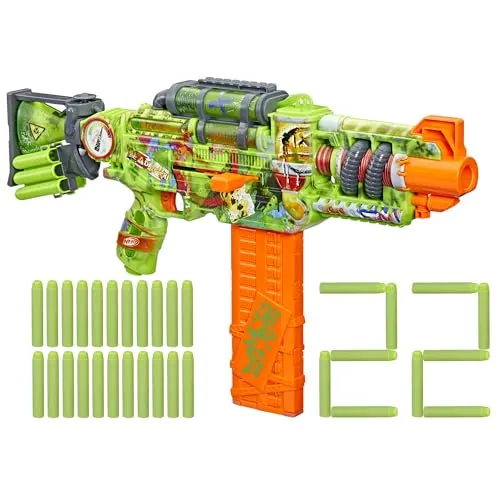 Nerf HAS NER Zombie Blaster Corrupter (F8962EP4) - Blaster für Kinder, mit einzigartigem Zombie-Design und hoher Reichweite für spannende Rollenspiele.