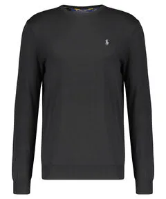 Polo Ralph Lauren Herren Pullover 710684957008 Schwarz (XL) - Lässiger, schmal geschnittener Baumwollpullover für ganzjährige Eleganz. Aus weichem Material für hohen Tragekomfort. Ideal für stilvolle Freizeitlooks.