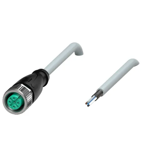 Pepperl+Fuchs 240004-0001 Sensor-Aktor-Steckverbinder 15m - M12 Steckverbinder, 5-polig, mit 15m PUR-Kabel, ideal für zuverlässige Datenübertragung in anspruchsvollen Umgebungen.