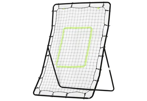 HOMCOM Rebounder PE, Metall - Outdoor-Spielzeug: Robuster Rebounder aus stabilem Stahl mit PE-Netz, ideal für Ballspieler und vielseitig für verschiedene Ballsportarten einsetzbar.