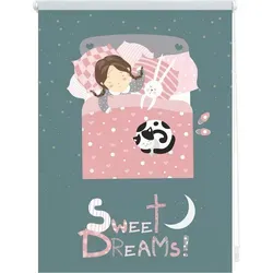 Klemmrollo Lichtblick Sweet Dreams 60x150 cm - Rollos für Kinderzimmer, mit 100% Verdunkelung und einfacher Montage ohne Bohren dank Klemmträgern. Ideal für süße Träume und eine farbenfrohe Raumgestaltung.