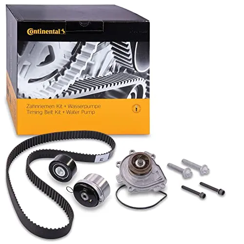 Wasserpumpe + Zahnriemensatz CONTINENTAL CT1077WP2 - Steuerketten- & Zahnriemensätze, inklusive Wasserpumpe und hochwertigem Zahnriemen, ideal für zuverlässige Motorleistung und Langlebigkeit.