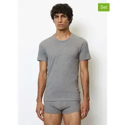 Marc O'Polo Herren T-Shirts Iconic Rib Crew Neck 2er Pack XL - Hochwertige Unterziehshirts aus angenehm weicher BIO-Baumwolle mit elastischem Anteil für optimalen Tragekomfort. Ideal für jeden Tag und vielseitig kombinierbar.