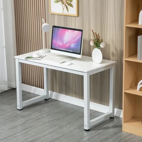 Thanaddo Computertisch im Industriestil - Schreibtisch 120 x 60 cm mit hochwertiger Dichteplatte und stabilem Metallgestell, ideal für Büros und Wohnungen, einfach zu montieren und vielseitig einsetzbar.