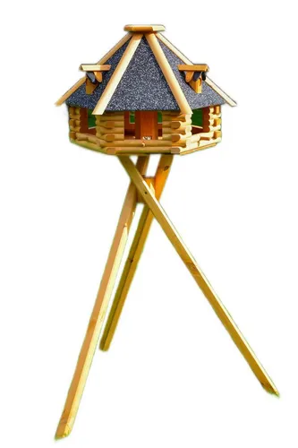 DSH DEKO SHOP HANNUSCH Vogelhaus mit Ständer XXL 70 x 45 cm, V 13XXL Stein