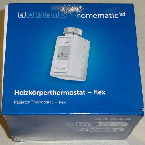 Homematic IP Heizkörperthermostat Flex HmIP-eTRV-F - Programmierbares Heizthermostat, spart bis zu 33 % Energie mit individueller Temperatursteuerung und E-Paper-Display