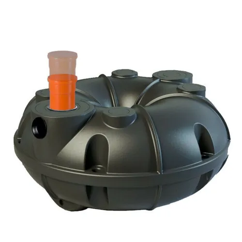 Abwassersammelgrube 800 L - Flacher Fäkalientank mit DIBT-Zulassung - Wasserspeicher & Regentonnen - Robuste Sammelgrube mit abnehmbarem Deckel, begehbar und ideal für unterirdische Installation. Langlebige Qualität aus PE-LLD mit 25 Jahren Herstellergarantie.