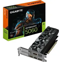 GIGABYTE GeForce RTX 5060 Low Profile OC 8GD Grafikkarte - Grafikkarte mit NVIDIA GeForce RTX 5060, ideal für kompakte Builds mit 8 GB GDDR7-RAM und vielseitigen Anschlussmöglichkeiten (1x HDMI, 3x DP).