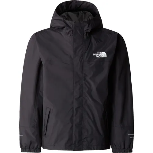 The North Face Boys Antora Rain Jacket JK3 - Wasserdicht und atmungsaktiv, ideal für Abenteuer bei jedem Wetter mit recyceltem Polyester und reflektierenden Details