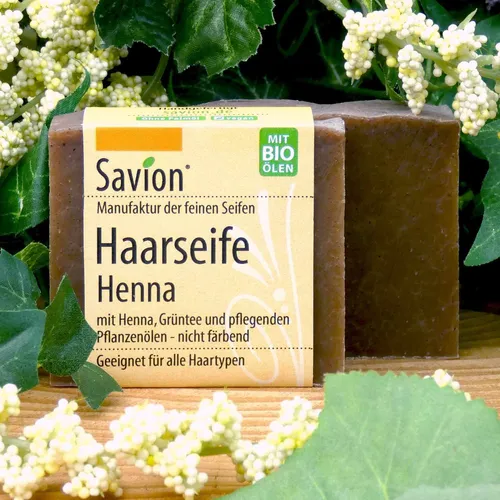 Savion Haarseife Henna für alle Haartypen geeignet 85 g