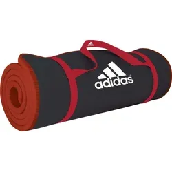 adidas Gymnastikmatte Trainingsmatte Core, rutschfest und komfortabel - Sportmatten für intensives Training, mit weicher, abwaschbarer Oberfläche und rutschfester Unterseite. Ideal für Studio und Zuhause, inkl. praktischen Tragegurt.