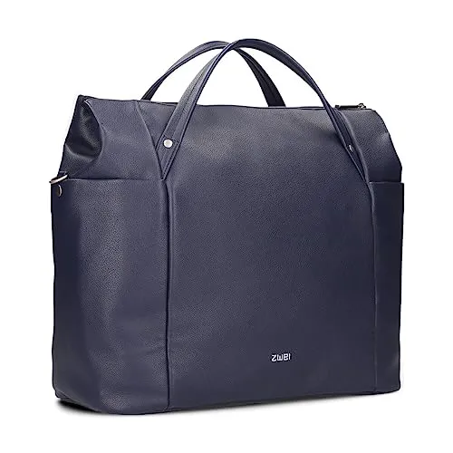 Zwei Businesstasche in Dunkelblau - Stilvolle und funktionale Handtasche - Handtaschen aus Kunstleder mit Laptopfach und herausnehmbarer Innentasche, ideal für Beruf und Freizeit.