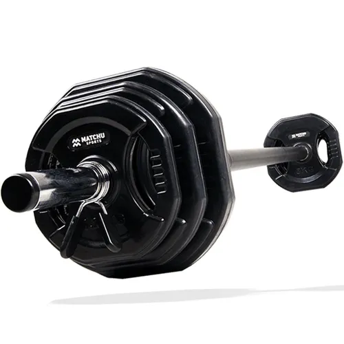 Matchu Sports - Aerobic Langhantel Set I Hantelset mit Langhantelstange 20 KG