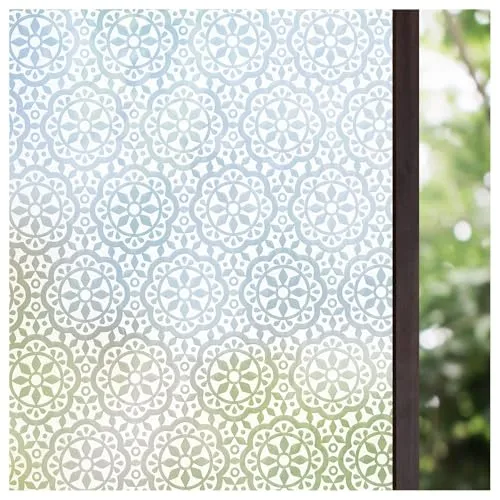 Lifetree Fensterfolie Blickdicht - Selbsthaftende Sichtschutzfolie für Privatsphäre - Fensterfolien für Sichtschutz und Dekoration: Blickdicht, lichtdurchlässig mit Blumenmuster und schützender Wirkung gegen UV-Strahlen. Einfach anzubringen und wiederverwendbar.