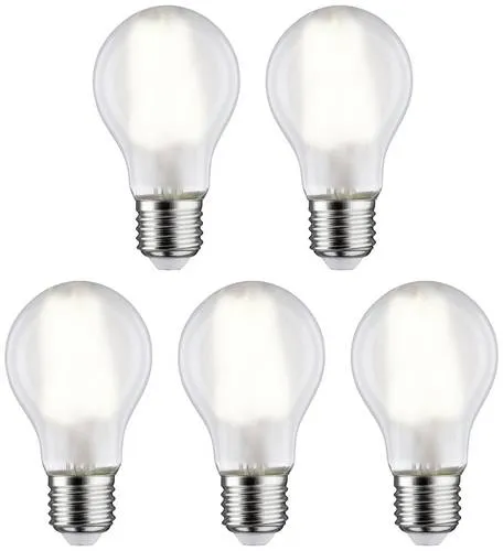 Paulmann 29091 LED EEK E (A - G) E27 Glühlampenform 7W Neutralweiß (Ø x H) 60mm x 106mm 5St.