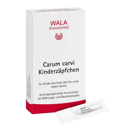 Carum Carvi Kinderzäpfchen 10X1 g - Arzneimittel zur Linderung von Bauchschmerzen bei Kindern, einfach anzuwenden und gut verträglich.