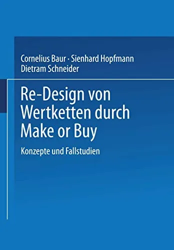 Re-Design von Wertkette durch Make or Buy: Konzepte Und Fallstudien