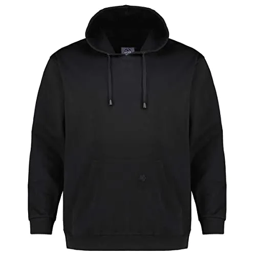 Ahorn Kapuzenpullover schwarz 10XL-82/84 - Kapuzenpullover für Herren mit Kordelzug, Bündchen und praktischer Kangaroo-Tasche, aus 100% Baumwolle für optimalen Komfort.