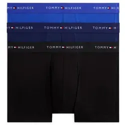 Tommy Hilfiger Underwear Trunk (3-St) Blau XXL (56) mit Logo - Bequeme Unterwäsche im 3er-Pack mit elastischem Bund für optimalen Tragekomfort. Ideal für den Alltag und aus hochwertiger Baumwollmischung gefertigt.