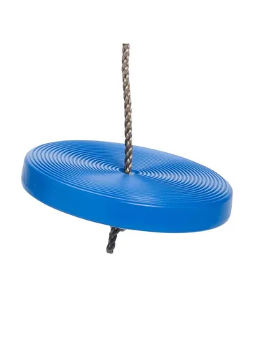 SwingKing Swing Disc Blue - Spiele & Spielzeug - Robuste blaue Schaukel für Kinder von 3 bis 12 Jahren, höhenverstellbar und ideal zum Klettern und Balancieren, max. Traglast 50 kg.