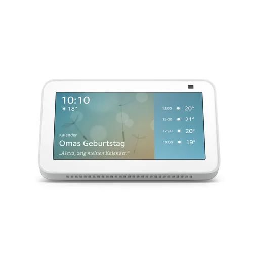 Amazon Echo Show 5 (2. Generation) - Weiß - Smart Lautsprecher mit Touch-Control und Alexa-Kompatibilität, ideal für Ihr Smart Home. Kompakt und leistungsstark mit 15 W RMS-Leistung.