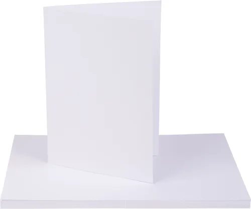 VBS Doppelkarten 25 Stück 210g/qm weiß Grußkarten Einladungskarten Hochzeit