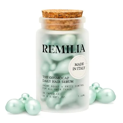 Remilia Hair The Cosmocap Hair Serum - 30 Stück - Remilia Hair - Biologisch abbaubares Haarserum, das Frizz bekämpft und Haarbruch vorbeugt. Ideal für glänzendes und geschmeidiges Haar, perfekt für unterwegs.